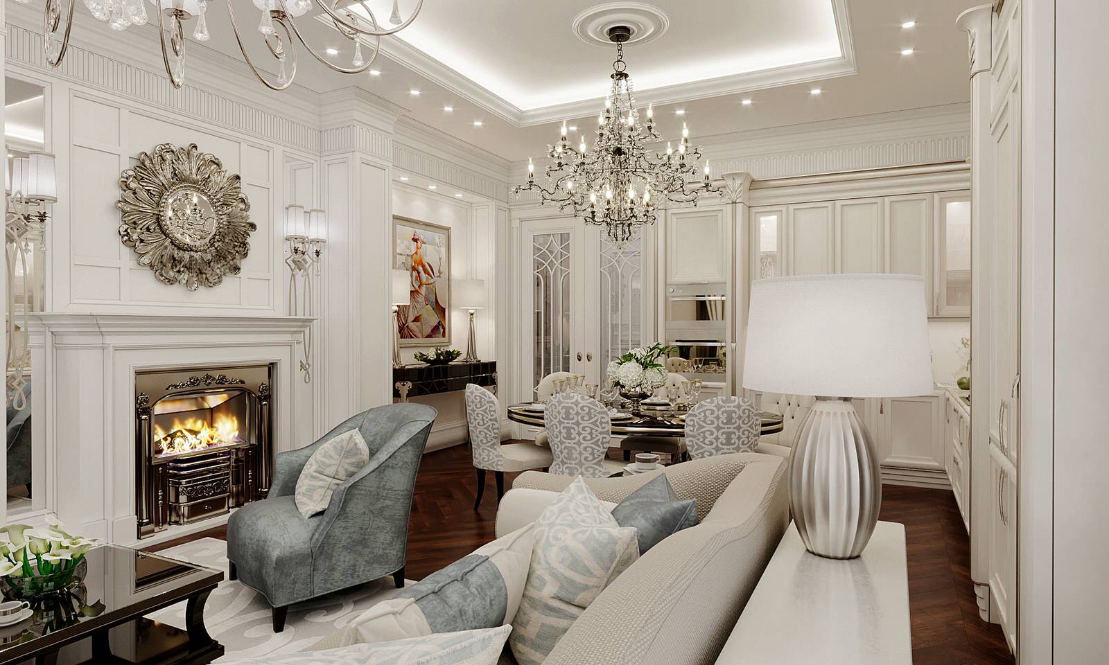 ЖК Русский Авангард, кухня-гостиная