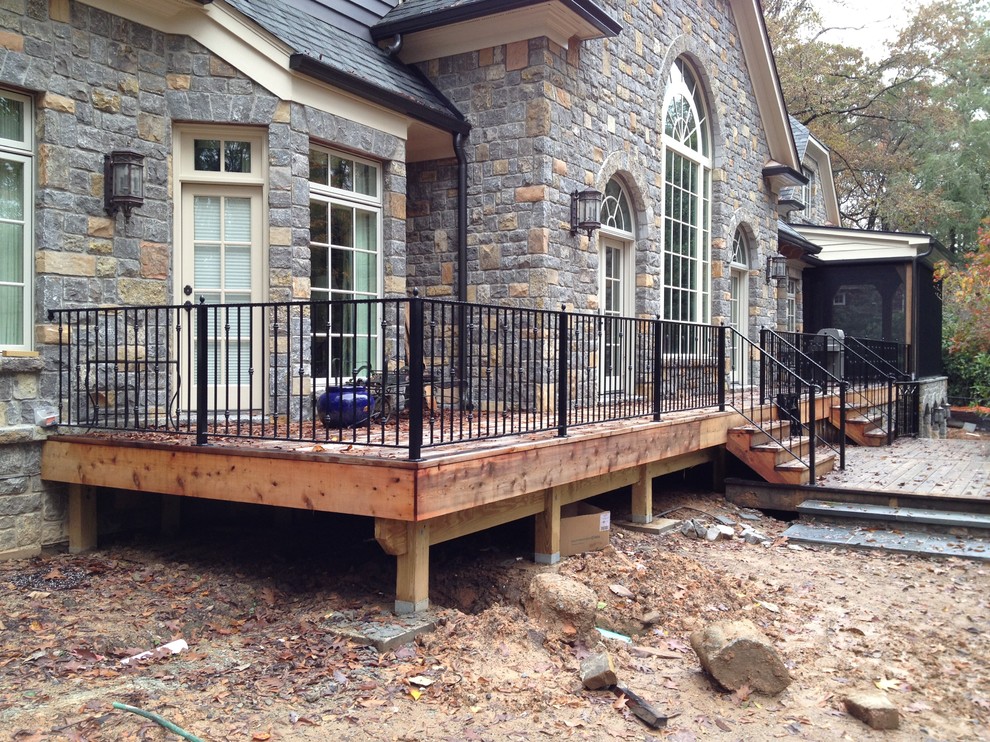 Exterior Wrought Iron Handrail / Railing - Traditional - Atlanta - by ...