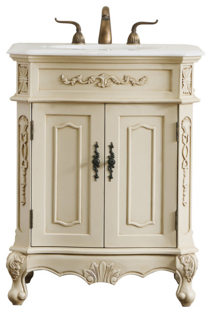 Elegant Decor Vf10127Aw 27" Single Bathroom Vanity Set - French Country ...