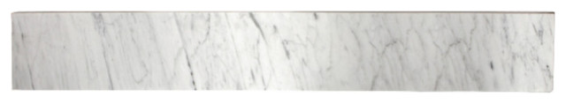 Fauceture Templeton 36-Inch Carrara Marble Vanity Top Backsplash, Carrara White