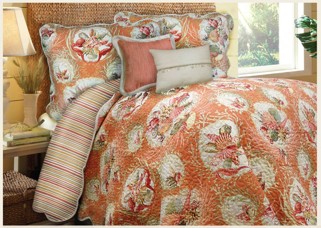Shell Key Quilt and Sham Separates