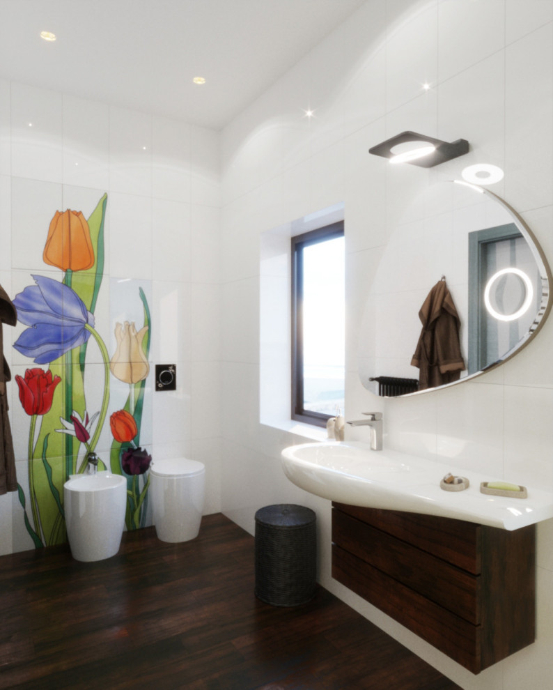 Деревянный дом с современным интерьером