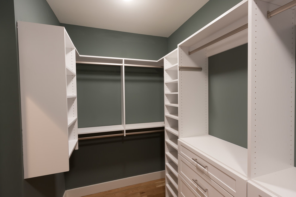 This is an example of a modern storage and wardrobe in Atlanta.