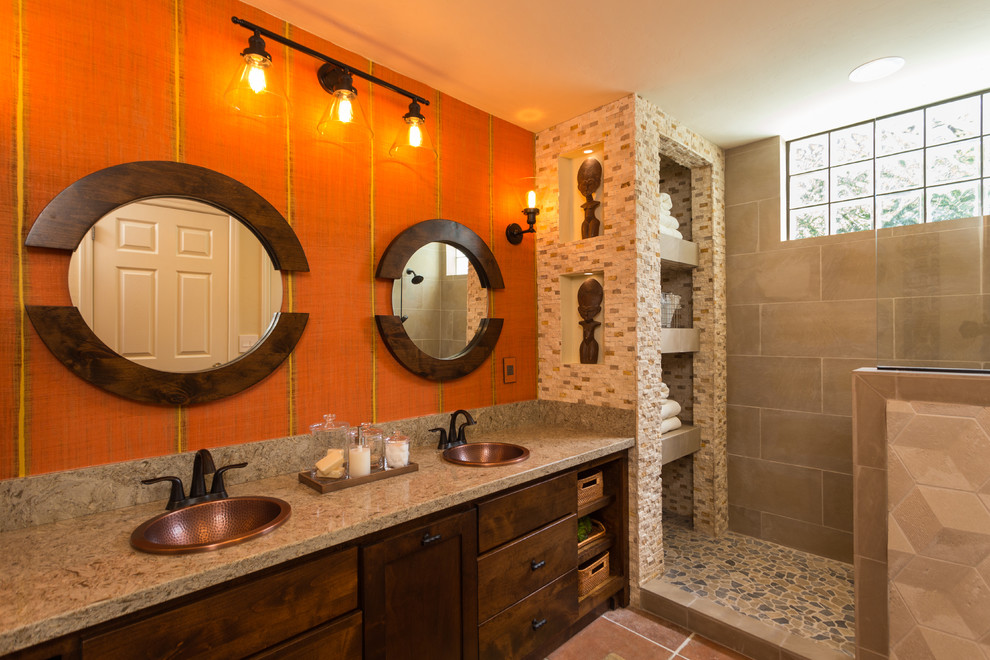Home design - eclectic home design idea in Phoenix