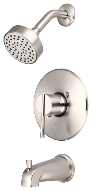 Pioneer Faucets T-2380 i2v Tub and Shower Trim Package - Brushed Nickel