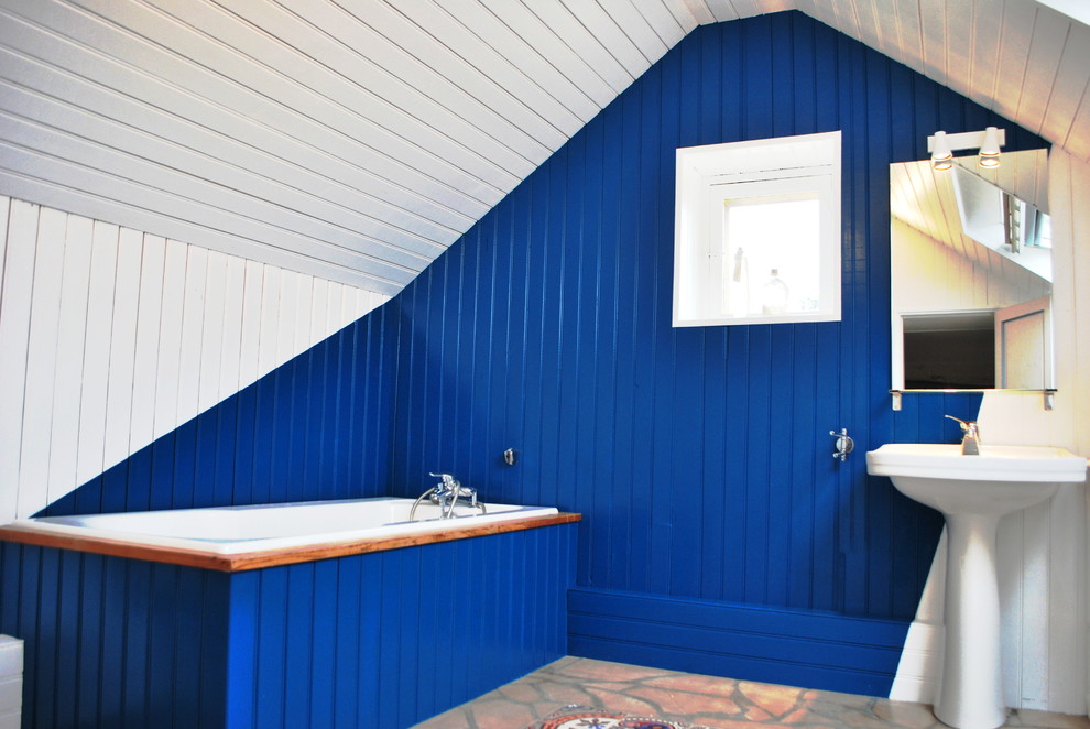 Fresque Murale dans salle de bain.