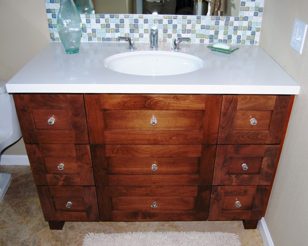 Palm Desert Traditional Knotty Alder Bath Vanity ...