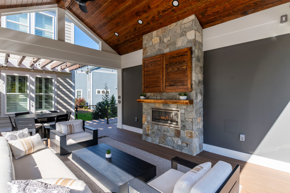 Transitional home design photo in DC Metro