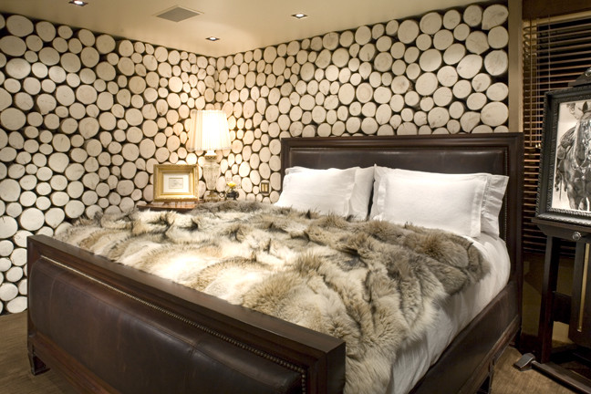 Inspiration for a contemporary bedroom in Denver.