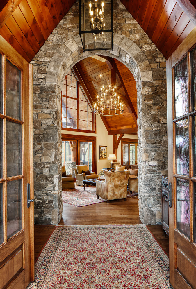 Inspiration for a rustic home design remodel in Other