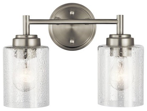 Bath 2 Light Transitional Bathroom Vanity Lighting By Buildcom