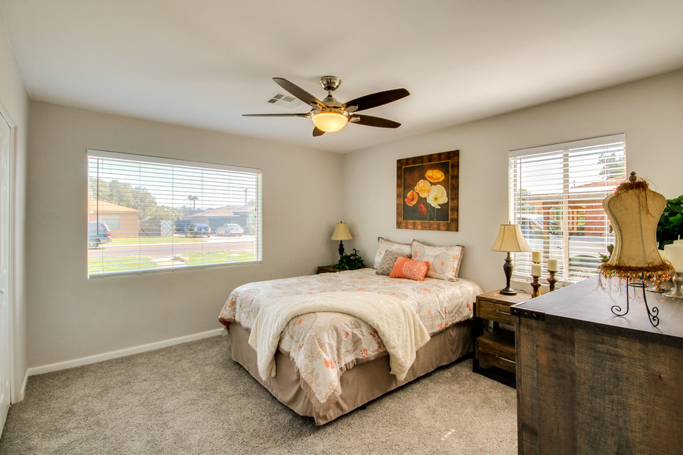 Transitional bedroom photo in Phoenix