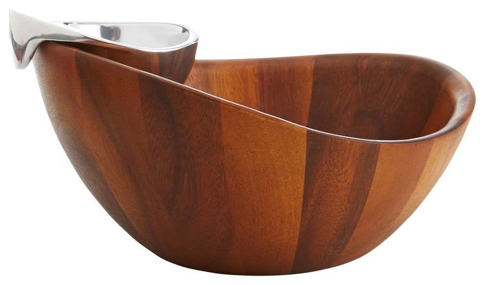 Nambé Harmony Chip and Dip Bowl Transitional Chip And Dip Sets by