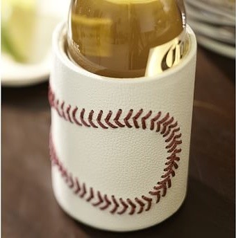 Baseball Leather Bottle Cooler