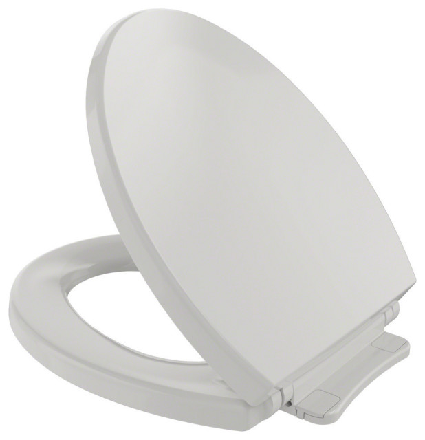 Toto SoftCloseNon Slamming Round Toilet Seat and Lid Contemporary