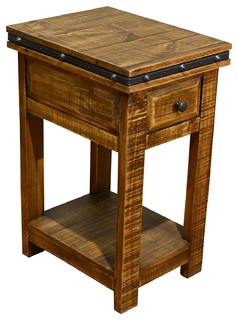 50 Most Por Narrow Bedside Table For 2019 Houzz Rustic Solid Wood Side Table Narrow Nightstand With Drawer