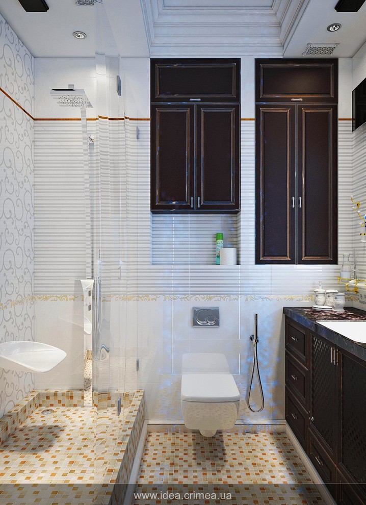 Neoclassical living room interior