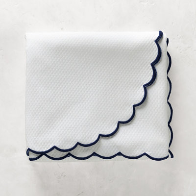 Isabel Embroidered Scalloped Coverlet