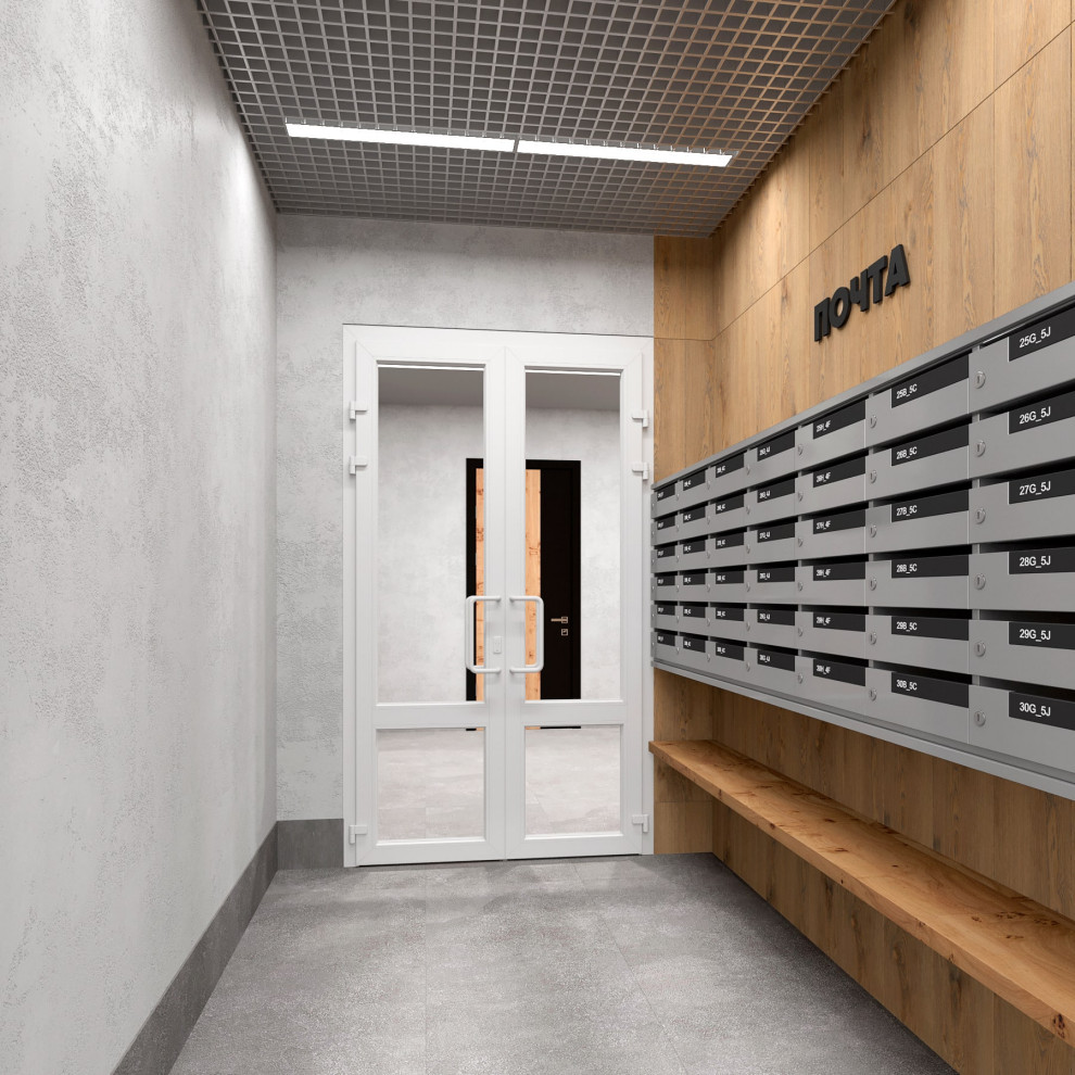 Входная группа с почтовыми ящиками