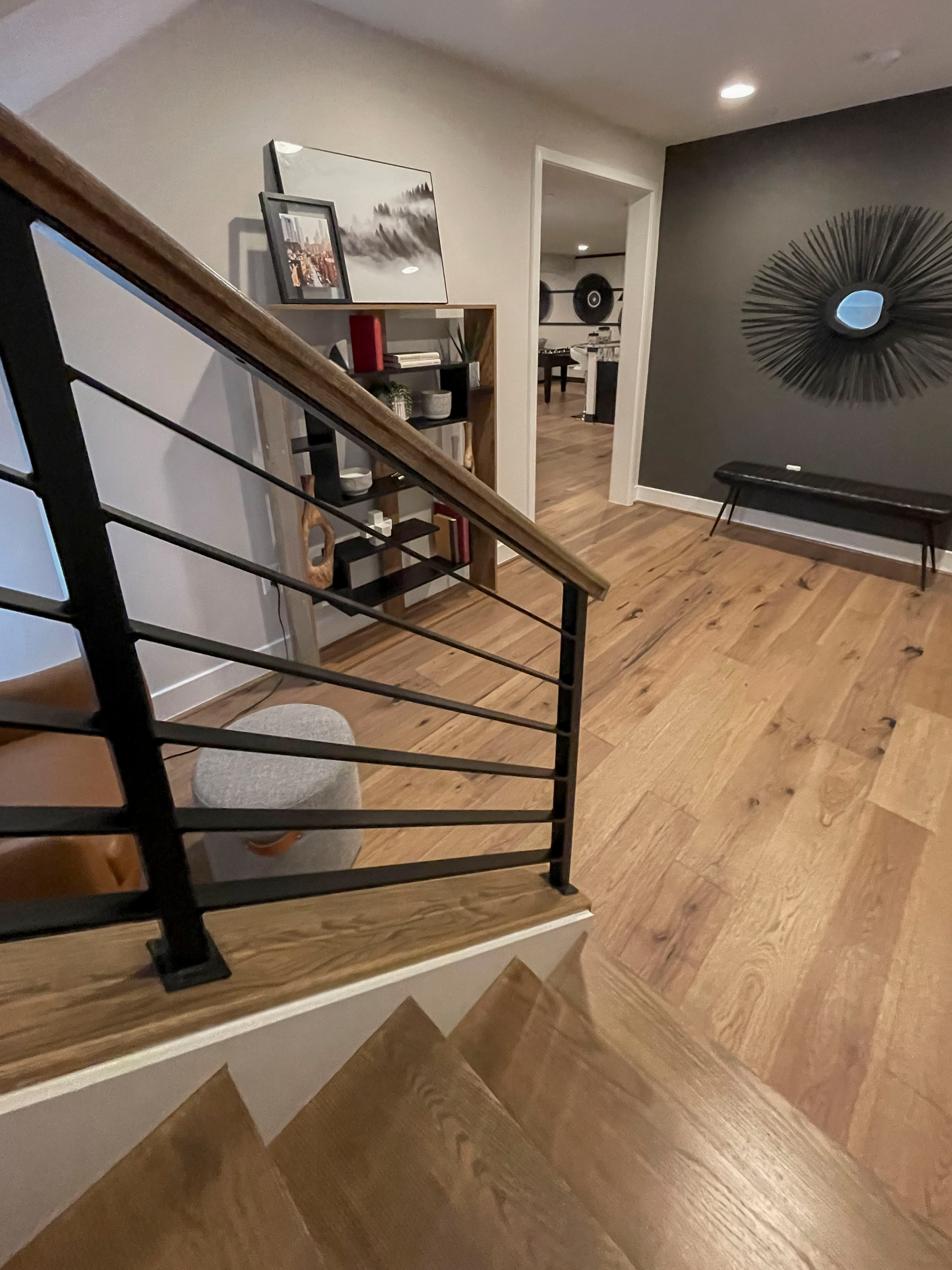 113_Floating Straight- Stringers with No Risers in Contemporary Home, Bethesda M