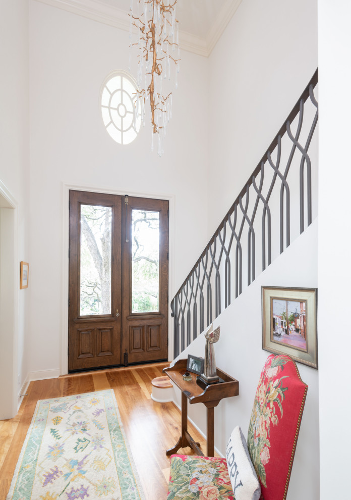 Eclectic entryway photo in Austin