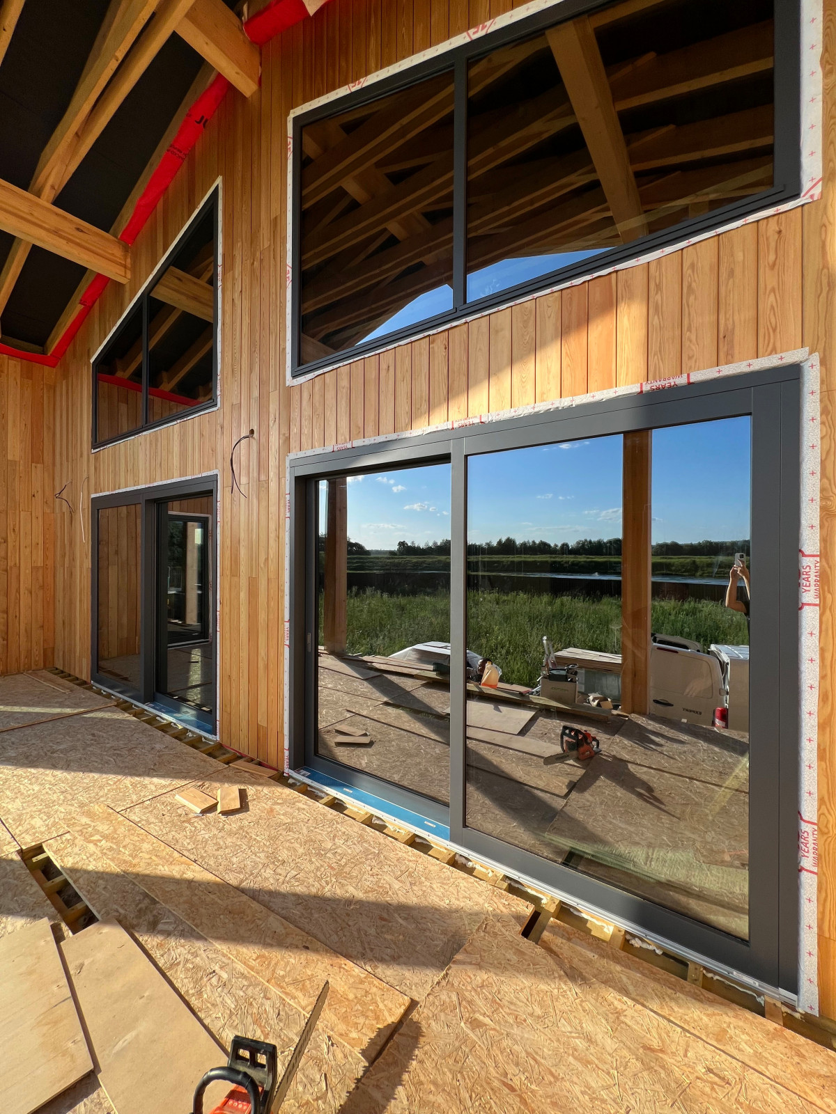 Остекление Каркасного дома в Одинцово