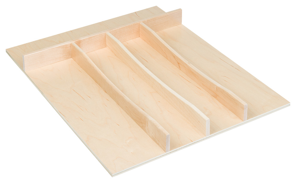 Century Components TTUT18PF Wood Utensil Tray Drawer Organizer, 18"x22"