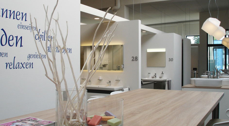 Elmer Showroom Bad Sanitär Planung Präsentation Modernisierung Umbau Ausstellung Interior Design NRW Krefeld Kamen Minden Architektur Innenarchitektur Gestaltung 3D