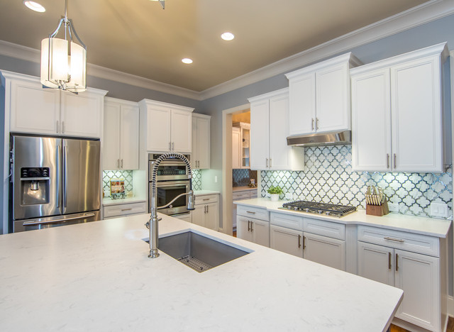 Beautiful Tile Work! transitional-kitchen