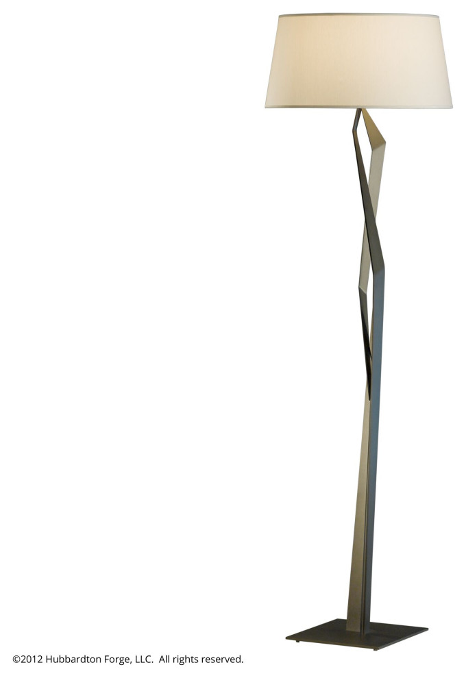 Hubbardton Forge 232850-1039 Facet Floor Lamp in Soft Gold