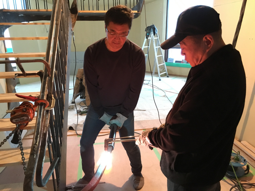 札幌市のM邸　手すり作成