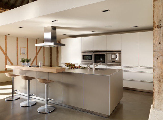 Eco barn conversion contemporary-kitchen