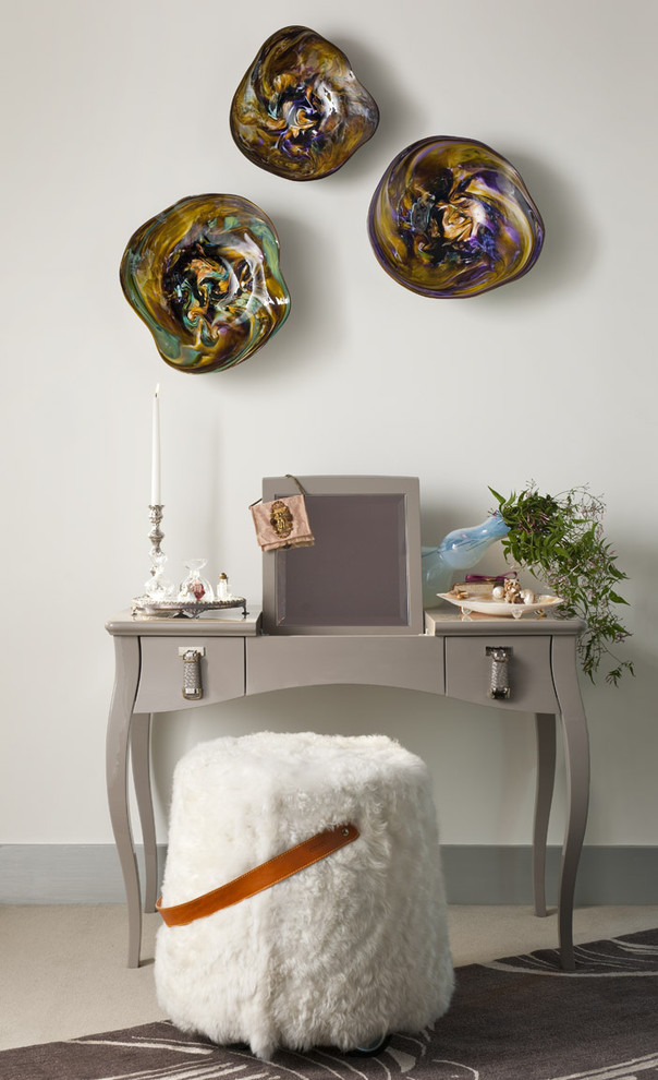 Urban Glam Guest Bedroom Eclectic Bedroom Dallas By Rhonda Vandiver White