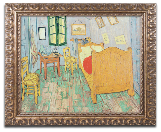 Van Gogh S Bedroom At Arles Ornate Framed Canvas Art By Vincent Van Gogh