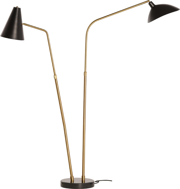 Dominique Floor Lighting Black Gold
