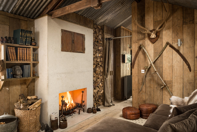 Rustic Games Room montagne-salle-de-sejour