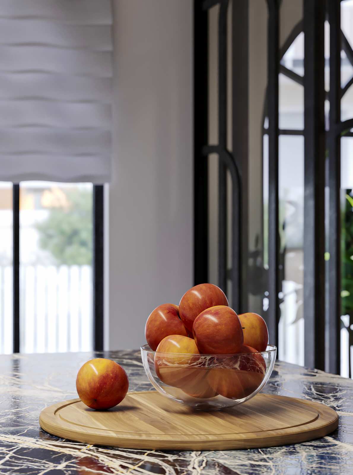 Визуализация кухни-гостиной