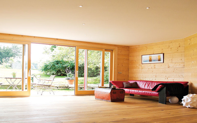 Solid Log Garden Room scandinavian-shed
