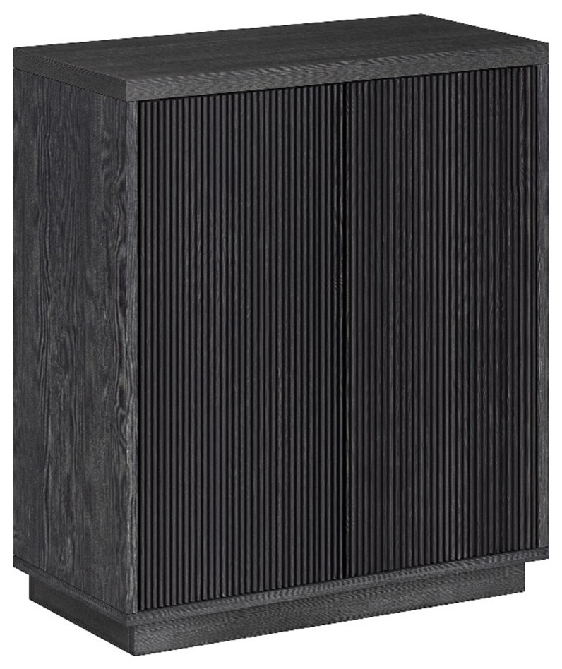 Henn&Hart 27.75" Dark Gray Accent Cabinet - Transitional - Accent ...