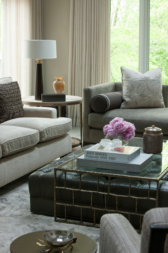 Design ideas for a transitional living room in Baltimore.
