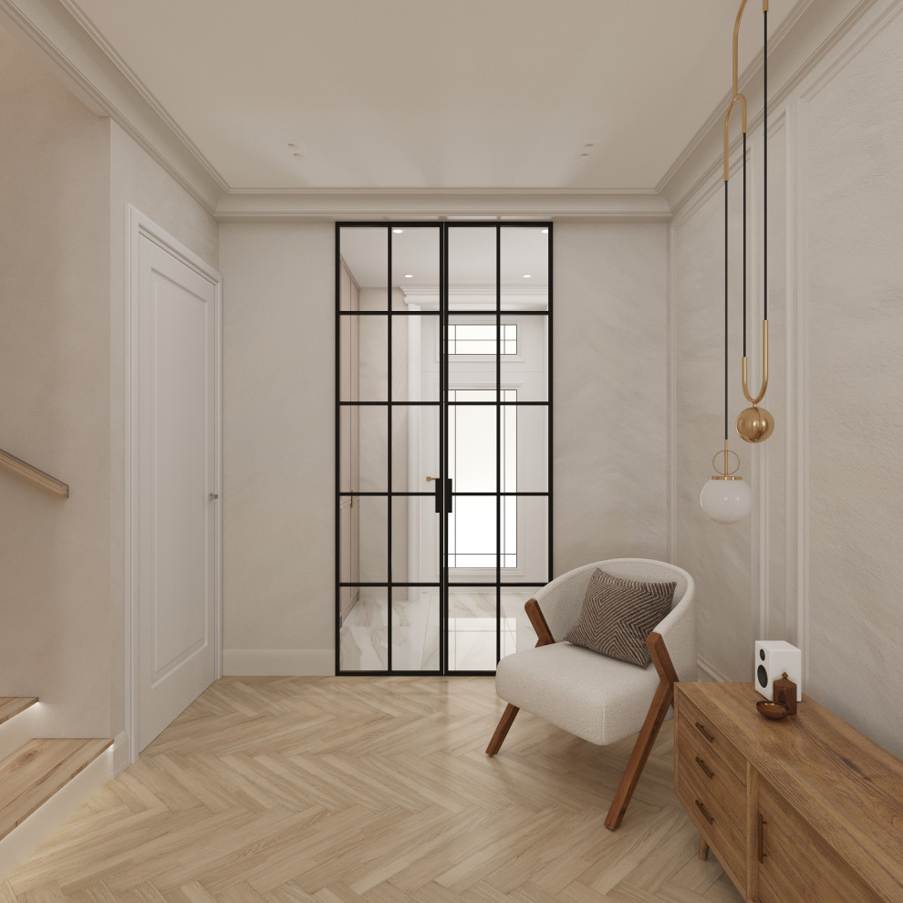 Современный таунхаус в теплой бежевой гамме