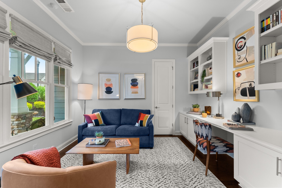 Inspiration for a coastal home office remodel in Atlanta