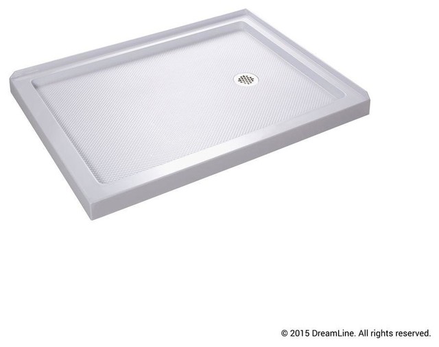 DreamLine DLT103 Slimline Double Threshold Shower Base, 34"x48