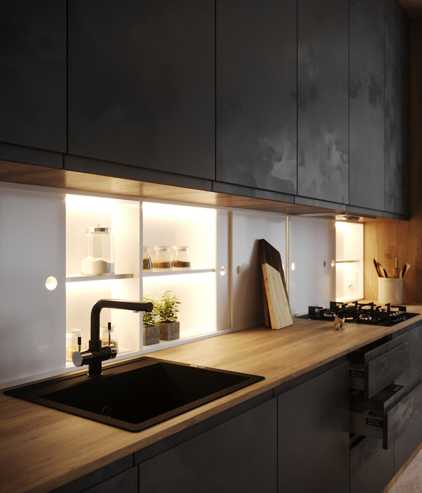 Design kitchen in loft style