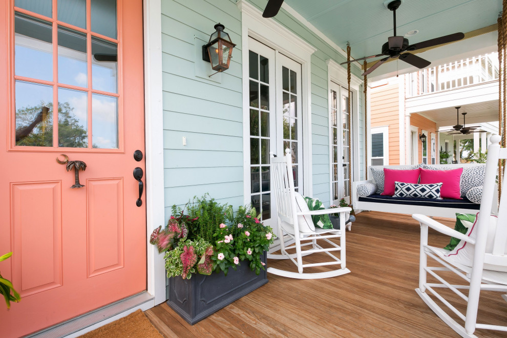 Transitional porch photo in Other