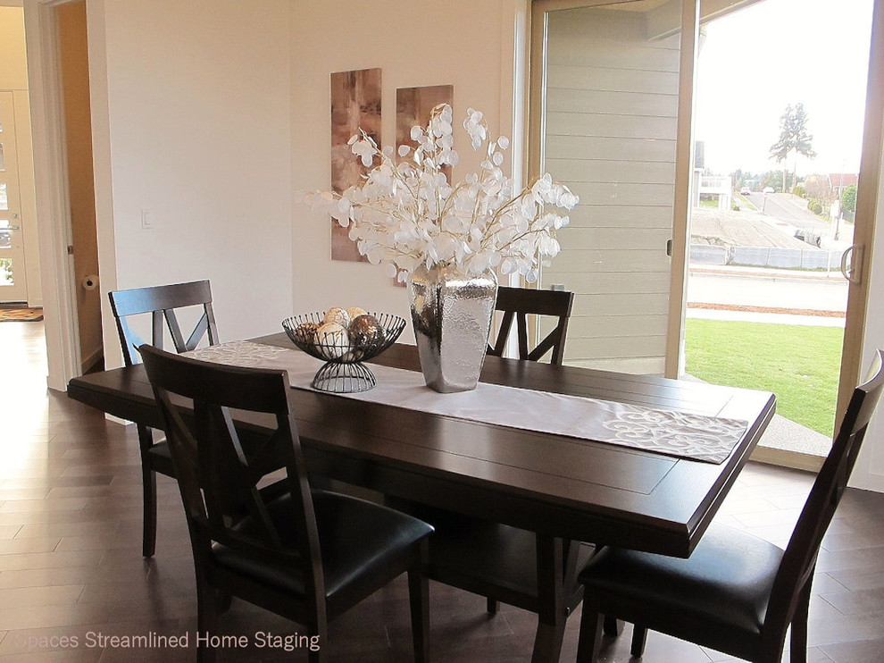 Inspiration for a transitional dining room remodel in Seattle