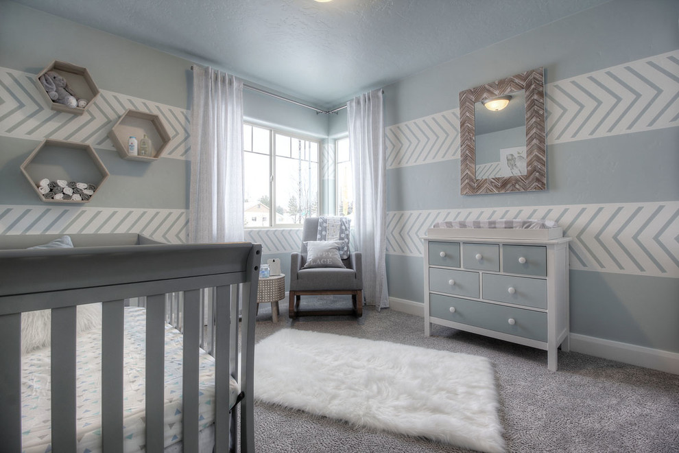 This is an example of a transitional nursery in Boise.