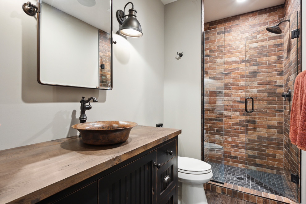 Bathroom - rustic bathroom idea in Minneapolis