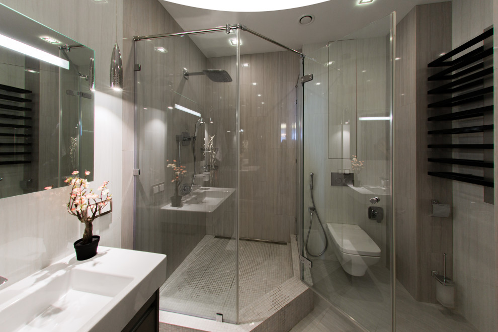 Стильный дизайн: большая ванная комната в современном стиле - последний тренд