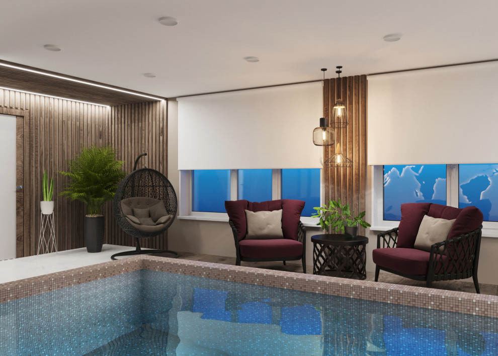 Банно-помывочный комплекс с бассейном.